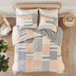 Discount ✔️ Madison Park Milly Blush/ Gray Cotton Coverlet Set 🔔 -Madison Park Sales unnamed file 4079