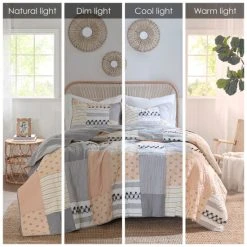 Discount ✔️ Madison Park Milly Blush/ Gray Cotton Coverlet Set 🔔 -Madison Park Sales unnamed file 4080