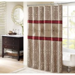 Discount β€οΈ Madison Park Blaine Embroidered Shower Curtain π₯°