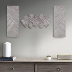 Budget 😉 Madison Park Ash Grey/ Silver Carved Wood 3PC Set Wall Decor ⭐ -Madison Park Sales unnamed file 4106