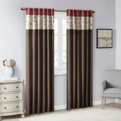 Outlet 👍 Madison Park Belle Embroidered Window Curtain Panel 😉 -Madison Park Sales unnamed file 4167