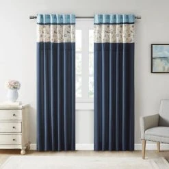 Outlet 👍 Madison Park Belle Embroidered Window Curtain Panel 😉 -Madison Park Sales unnamed file 4174