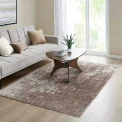 Budget 😉 Madison Park Alexandria Grey/ Cream Cozy Shag Abstract Area Rug 👏