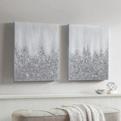 Buy ⌛ Madison Park Glimmer 100-percent Hand Brush Heavy Textured Glitz Embellished Canvas 2 Piece Set ✨ -Madison Park Sales unnamed file 4236