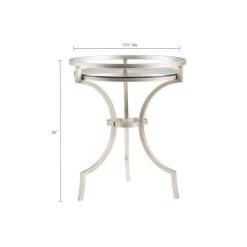 Best Sale ⭐ Madison Park Harold Silver/ Metal Accent Table 🌟 -Madison Park Sales unnamed file 4240