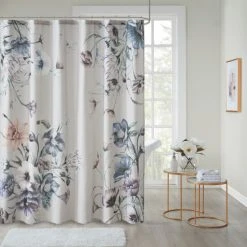 New 😉 Madison Park Gisele Printed Cotton Shower Curtain Blush 🎁 -Madison Park Sales unnamed file 4264