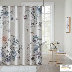 New 😉 Madison Park Gisele Printed Cotton Shower Curtain Blush 🎁 -Madison Park Sales unnamed file 4269