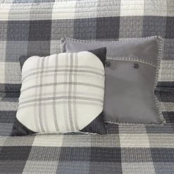 Promo 👏 Madison Park Pioneer Grey 6 Pieces Printed Quilted Herringbone Coverlet Set 🔥 -Madison Park Sales unnamed file 4274