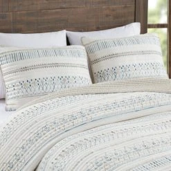 Discount ⌛ Madison Park Joshua 3 Piece Reversible Printed Microfiber Seersucker Coverlet Set Taupe Multi ⭐ -Madison Park Sales unnamed file 4375