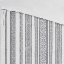 Hot Sale 😍 Madison Park Ezra Gray Cotton Waffle Jacquard Duvet Cover Set ✔️ -Madison Park Sales unnamed file 4429