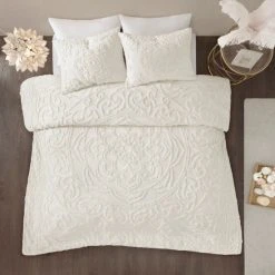 Brand new 😍 Madison Park Virginia Tufted Cotton Chenille Medallion Comforter Set Grey 👏 -Madison Park Sales unnamed file 448