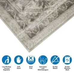 Cheapest 🌟 Madison Park Mila Tiled Border Area Rug Blue/cream 🎁 -Madison Park Sales unnamed file 4514