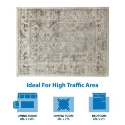 Cheapest 🌟 Madison Park Mila Tiled Border Area Rug Blue/cream 🎁 -Madison Park Sales unnamed file 4515