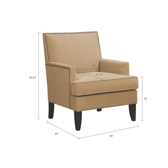 Hot Sale π₯ Madison Park Charlie Sand Track Arm Club Chair π 9 Hot Sale π₯ Madison Park Charlie Sand Track Arm Club Chair π - Image 7