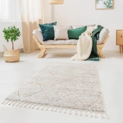 Best Pirce 🌟 Madison Park Cream Talas Trellis Area Rug In Cream 😉