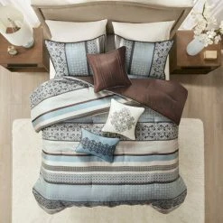 Best deal 😀 Madison Park Harvard 7-piece Comforter Set Blue ❤️ -Madison Park Sales unnamed file 4607