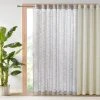 Best Sale 🔥 Madison Park Kaisley Yarn Dyed Slub Grommet Top Sheer Window Curtain Black ⌛ -Madison Park Sales unnamed file 4673