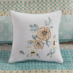 Cheapest ❤️ Madison Park Felicity 7 Piece Cotton Printed Comforter Set Blue ⌛ -Madison Park Sales unnamed file 4687