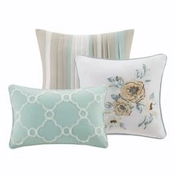 Cheapest ❤️ Madison Park Felicity 7 Piece Cotton Printed Comforter Set Blue ⌛ -Madison Park Sales unnamed file 4688