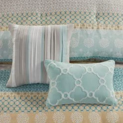 Cheapest ❤️ Madison Park Felicity 7 Piece Cotton Printed Comforter Set Blue ⌛ -Madison Park Sales unnamed file 4690