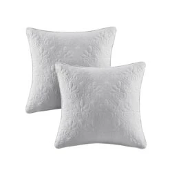 Buy 🤩 Madison Park Mansfield 20x20 Quilted Square Pillow Pair Grey 🛒 -Madison Park Sales unnamed file 4696