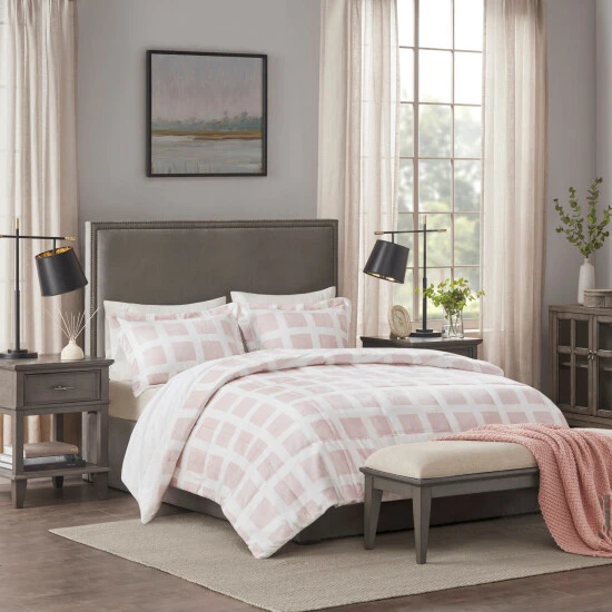 Promo π Madison Park Mills Reversible Plush Comforter Set Grey π 4 Promo π Madison Park Mills Reversible Plush Comforter Set Grey π - Image 2