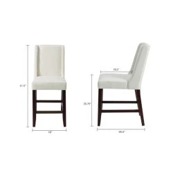 Discount ✔️ Madison Park Victor Cream Wing Counter Stool 👏 -Madison Park Sales unnamed file 4784