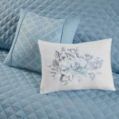 New ✔️ Madison Park Zayden Blue 8 Piece Printed Seersucker Comforter And Coverlet Set Collection 💯 -Madison Park Sales unnamed file 4795