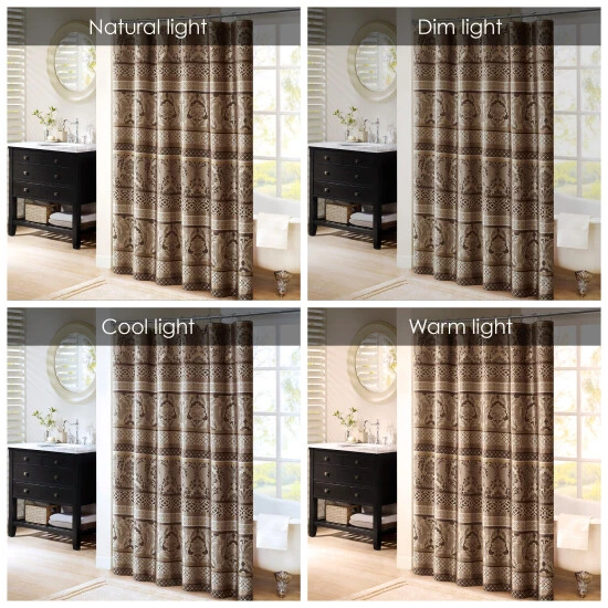 Discount β Madison Park Venetian Jacquard Shower Curtain Grey π 4 Discount β Madison Park Venetian Jacquard Shower Curtain Grey π - Image 2