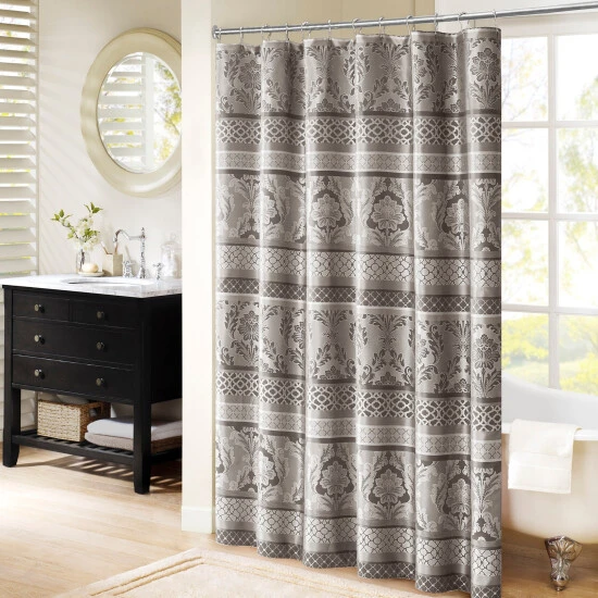 Discount β Madison Park Venetian Jacquard Shower Curtain Grey π 9 Discount β Madison Park Venetian Jacquard Shower Curtain Grey π - Image 7