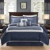 Brand new ⌛ Madison Park Abigail Navy Solid Pieced 7 Piece Comforter Set 🌟 -Madison Park Sales unnamed file 482