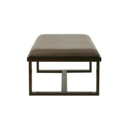 Cheapest 🧨 Madison Park Conner Brown Faux Leather Cocktail Ottoman 👏 -Madison Park Sales unnamed file 4829