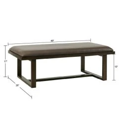 Cheapest 🧨 Madison Park Conner Brown Faux Leather Cocktail Ottoman 👏 -Madison Park Sales unnamed file 4832