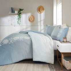 Best Pirce ✔️ Madison Park Layla Blue Cotton Duvet Cover Set 👍 -Madison Park Sales unnamed file 4856