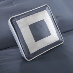 Brand new ⌛ Madison Park Abigail Navy Solid Pieced 7 Piece Comforter Set 🌟 -Madison Park Sales unnamed file 487