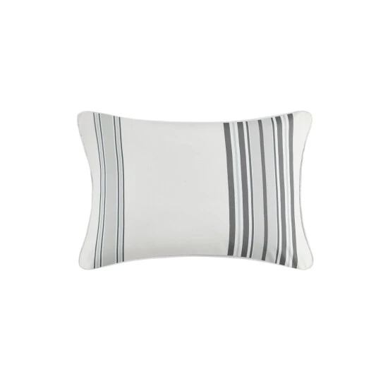 Deals π Madison Park Bolinas Printed Stripe 3M Scotchgard Outdoor Oblong Pillow - 14x20" Black π 5 Deals π Madison Park Bolinas Printed Stripe 3M Scotchgard Outdoor Oblong Pillow - 14x20" Black π - Image 3