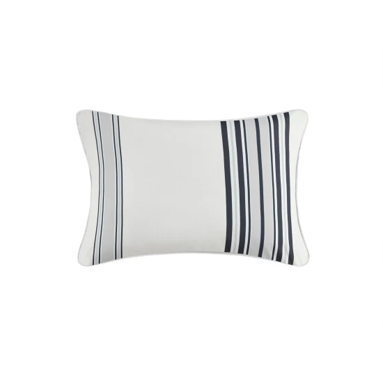 Deals π Madison Park Bolinas Printed Stripe 3M Scotchgard Outdoor Oblong Pillow - 14x20" Black π 7 Deals π Madison Park Bolinas Printed Stripe 3M Scotchgard Outdoor Oblong Pillow - 14x20" Black π - Image 5