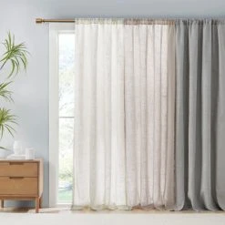 Best Pirce 🔔 Madison Park Suvi Linen Blend Light Filtering Window Panel Pair Grey 🔥