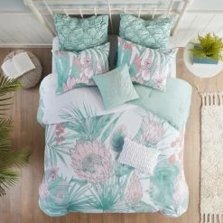 Brand new 🎉 Madison Park Bonnet Aqua 8 Piece Cotton Printed Comforter Set ⌛ -Madison Park Sales unnamed file 5026