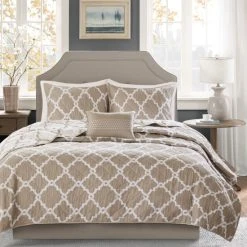 Cheap 🎁 Madison Park Diablo Taupe Reversible Coverlet Set 😍