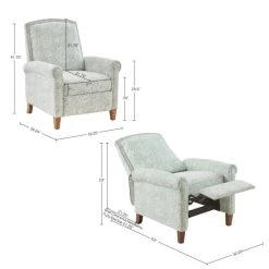 Brand new 🛒 Madison Park Melissa Light Teal Push Back Recliner 🔔 -Madison Park Sales unnamed file 5117