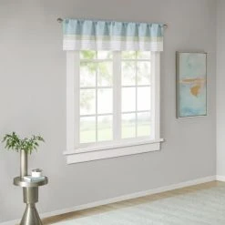 Discount 🛒 Madison Park Chester Pieced And Pintuck Lined Window Valance ⌛ -Madison Park Sales unnamed file 5226