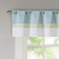 Discount 🛒 Madison Park Chester Pieced And Pintuck Lined Window Valance ⌛ -Madison Park Sales unnamed file 5227