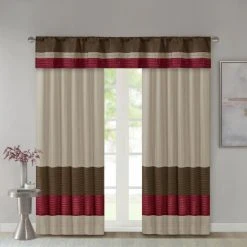 Wholesale 🎉 Madison Park Eastridge Polyoni Pintuck Window Valance Red 🧨 -Madison Park Sales unnamed file 5239