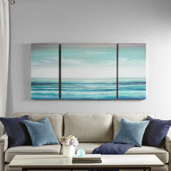 Budget π Madison Park Teal Tides Blue Coastal Gel π§₯ Coat Canvas 3 Pieces Set With MDF Stretcher Bar π₯ 3 Budget π Madison Park Teal Tides Blue Coastal Gel π§₯ Coat Canvas 3 Pieces Set With MDF Stretcher Bar π₯