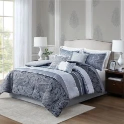 Best Sale 💯 Madison Park Richard Gray 7 Piece Jacquard Comforter Set 😉 -Madison Park Sales unnamed file 5344