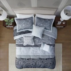 Best Sale 💯 Madison Park Richard Gray 7 Piece Jacquard Comforter Set 😉 -Madison Park Sales unnamed file 5346