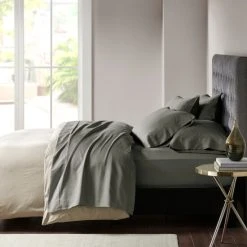 Cheap 🧨 Madison Park 800 Thread Count Cotton Blend Sateen Sheet Set Grey ⭐ -Madison Park Sales unnamed file 535