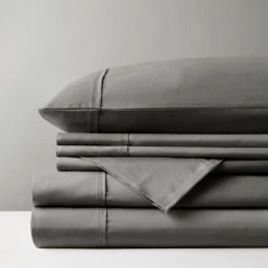 Cheap 🧨 Madison Park 800 Thread Count Cotton Blend Sateen Sheet Set Grey ⭐ -Madison Park Sales unnamed file 536