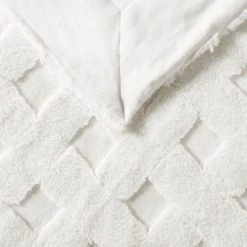 Coupon 😉 Madison Park Jane Luxury Basketweave Faux Fur Throw Grey 🎁 -Madison Park Sales unnamed file 5389